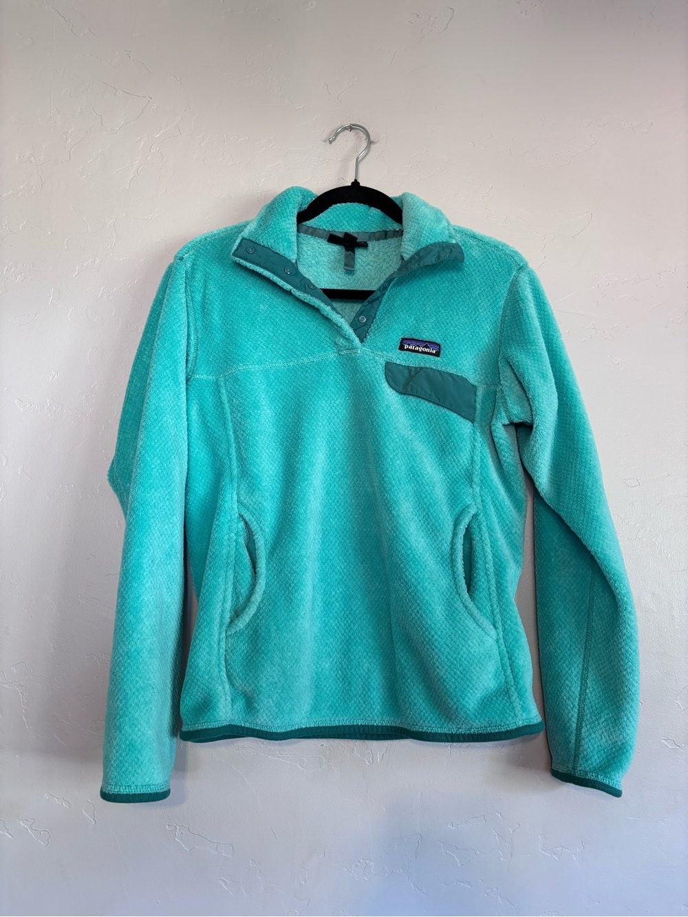 Patagonia Re-Tool Snap-T Fleece Pullover Teal Turquoise Size M - Picture 2 of 7